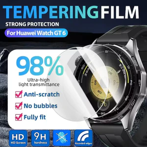5 Miếng Dán Bảo Vệ Màn Hình Kính Cường Lực Tương Thích Cho Huawei Watch GT6 Series | Vỏ bảo vệ chống trầy xước HD Clear