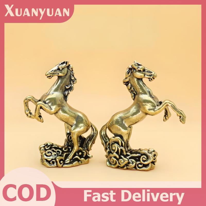 XUAN Đồng Ngựa Trang Trí Để Bàn, Phòng Khách Bàn Cà Phê Điêu Khắc, Kim Loại Thủ Công, Trang Trí Nhà Cửa, Tượng Ngựa Cung Hoàng Đạo Trung Quốc VN