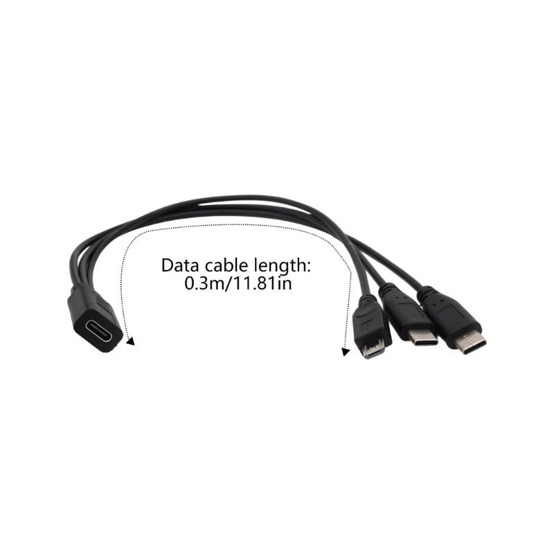 COO MultiDevice Cáp Sạc USB C Dây Đồng Bộ Dữ Liệu Tốc Độ Cao Cho Điện Thoại Máy Tính Bảng Truyền Tập Tin Nhanh 30cm 11 81inch