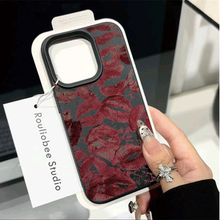 Ốp Lưng Cho OPPO A6 A5 A3 Pro A3X A5X Reno 13 14 12 11 10 Pro 13F 12F 11F 5G 8T 7Z 8Z Ốp Điện Thoại Di Động Sang Trọng Màu Môi Đỏ In Hoa Văn Louche Mờ Mềm Màu Kẹo Chống Sốc