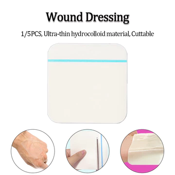1 / 5 Miếng Dán Trong Suốt Hydrocoloid Miếng Dán Mụn Dán Có Thể Cắt Được Dính Vết Thương Mặc Mỏng Chữa Bệnh Miếng Lót