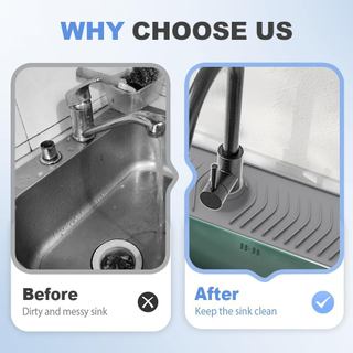 Bồn Rửa Nhà Bếp Vòi Thảm 2026 Có Thể Gập Lại Vòi Thảm Cho Bồn Rửa Nhà Bếp 30in Vòi Silicon Bảo Vệ và Thảm Thoát Nước Giữ Mặt Bàn Bảo Vệ Bắn Khô silicone xốp ổn định an toàn đơn giản