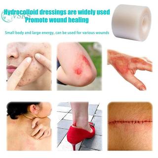 Chenlongshang Hydrocolloid Cuộn để chăm sóc vết thương Băng dán Hydrocolloid có khả năng tự dính, băng vết loét giường, thấm hút cao để đốt cháy EN