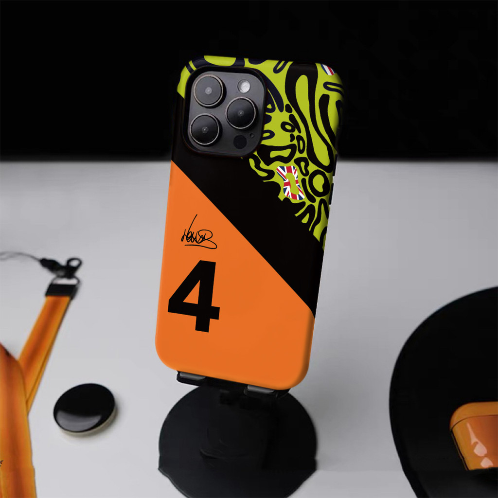 Ốp Điện Thoại F1 NO.4 Cho iPhone17 16PM 15ProMax 11Pro 12MINI SAMSUNG S22 / 23 / 24 / 25 13plus 7 / 8 SE XS XR 2in1 Vỏ Bóng