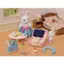 Sylvanian Families Doll and Furniture Set [Exciting Travel Set - White Rabbit Mother -] DF-19 ST Mark Certified, for Ages 3 and Up, Toy Dollhouse, EPOCH