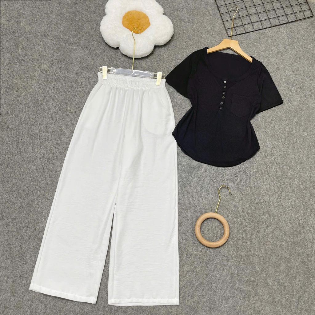 Set Kiểu Bigsize Nữ Phom Rộng Thoải Mái Che Khuyết Điểm Cực Tốt Cho Các Nàng Mũm Mỉm – A274+Q564