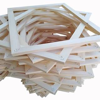 Khung ngoài bằng gỗ tự nhiên chất lượng cao -21x30 30x40 40x50 40x60 50x70cm Khung vải treo tường & Khung treo tường bằng gỗ thông Trang trí tường nhà cửa