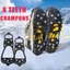 SNUGHOUSE 1 Cặp Kẹp Đá Spike, Giày Răng 5 / 8 Đa Năng Crampons, Vỏ Giày Chống Trơn Trượt Spike Mùa Đông Ngoài Trời