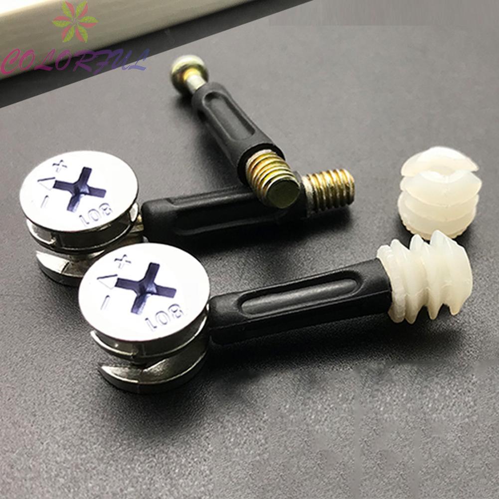 【COLORFUL】Secure your jackets with 20pc Furniture Screw Eccentric Wheel Nut Connector Bolt