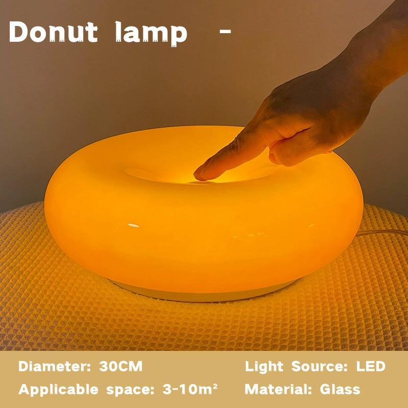 【Đèn Donut Ngọt Ngào】Đèn Tường Phòng Ngủ Kiểu Pháp - Đèn LED Không Khí Lãng Mạn, Đèn Ngủ Trang Trí Độc Đáo