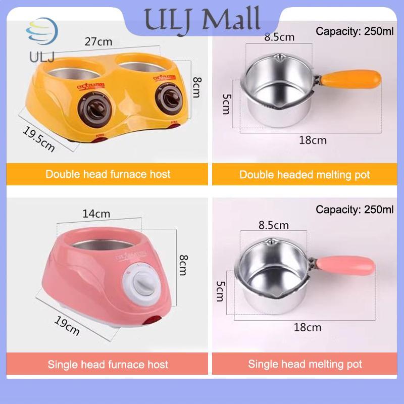 ULJ Điện Sôcôla Nóng Chảy Nồi Sô Cô La Fondaue Ấm Máy Cho Sữa Sô Cô La Đơn / Đôi Nồi Sô Cô La Melter EU Cắm Dây 1.8M 25W Công Suất Thấp DIY Bộ