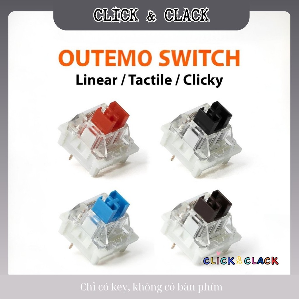 Switch Red Brown Blue Black 3 PIN Linear Tactile Clicky công tắc bàn ...