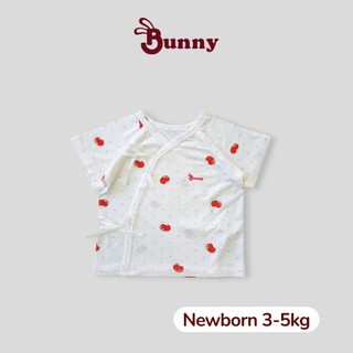 Áo cột dây newborn ngắn tay Bunny chất thun modal mềm mịn cho bé 3-5kg