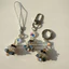 Chuỗi điện thoại di động cây thông Noel dệt bằng tay pha lê ba chiều