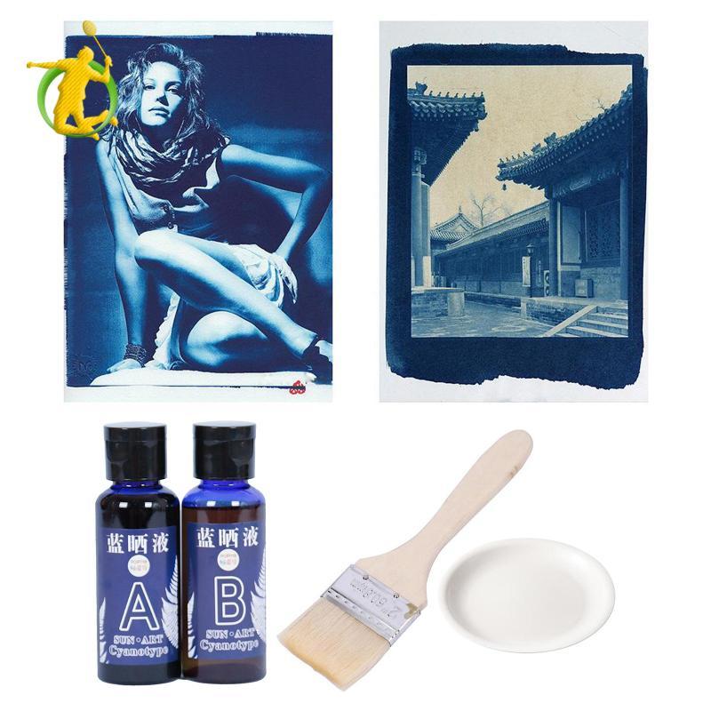 Jacquard Cyanotype Sensitive Set Blueprint Printing DIY Kit Picture Craft