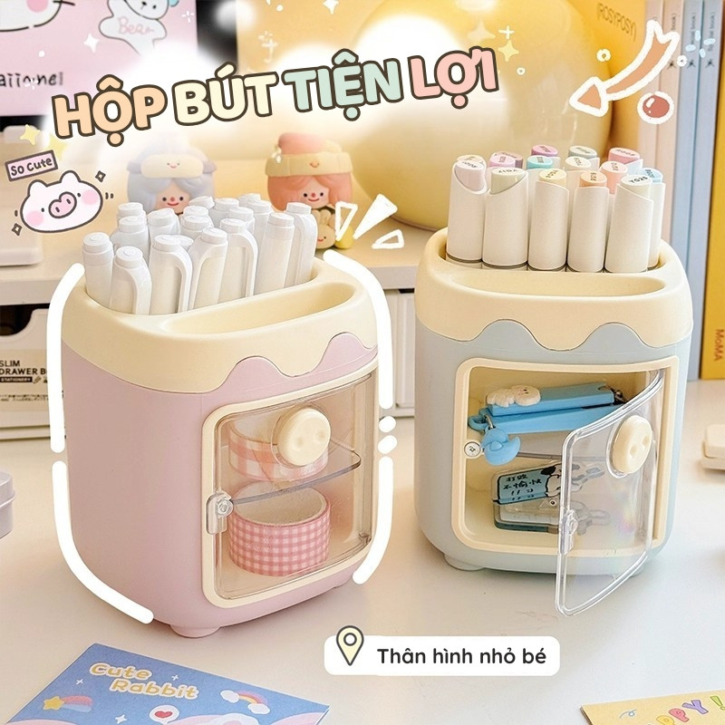 Hộp Đựng Bút Decor Hình Thú Cute – Lọ Cắm Bút Dễ Thương Trang Trí Bàn Học, Bàn Làm Việc