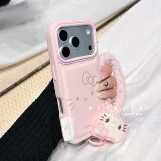 Ốp điện thoại nơ mèo biểu cảm lớn bằng da màu hồng dễ thương cho iPhone17 Pro Max 16 15 14 13 Pro Max bảo vệ camera chống sốc Vỏ lưng mềm chống rơi