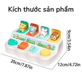 【BabyJoy】Hộp ú oà mở ra con vật ngộ nghĩnh,Đồ chơi Montessori từ 1-3 tuổi,trau dồi tư duy logic