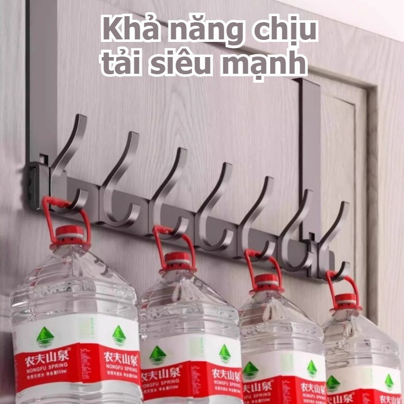 Thanh móc treo sau cánh cửa nhôm anod chống gỉ, treo cửa dễ dàng không khoan đục, Lắp đặt tiện lợi
