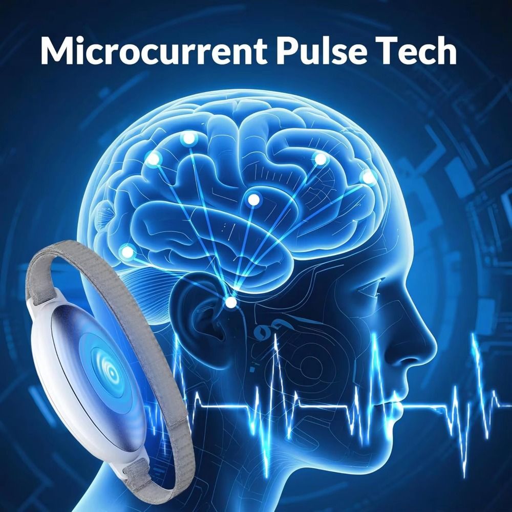 Máy mát xa giấc ngủ STARYSWAY Palm Pulse, Giảm căng thẳng và lo âu Thiết bị hỗ trợ giấc ngủ có thể sạc lại cầm tay, Sạc USB Microcurrent EMS Thiết bị hỗ trợ giấc ngủ thông minh xung tần số thấp
