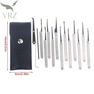 VRZ 15 / 17 / 24 Cái Cổ Điển Thép Không Gỉ Khóa Dụng Cụ Di Động Xe Mở Khóa Bộ Bỏ Túi Đa Năng Lockpick Dụng Cụ HOT