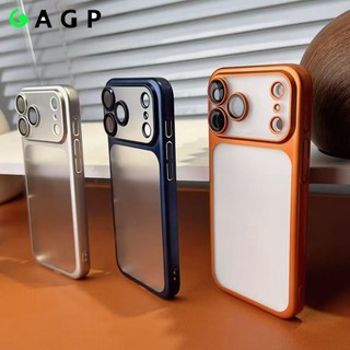 Dành Cho iphone17promax Ốp Lưng Mỏng Mờ Cứng Điện Thoại Cho iPhone 17 Pro Max 17Promax Có Bảo Vệ Ống Kính Vỏ Mỏng Chống Sốc