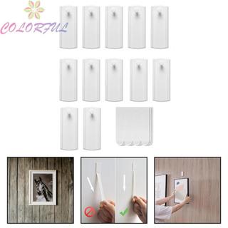 【COLORFUL】Create a Personal Space with 12 Large Picture Frame Nails No Damage Easy Removal