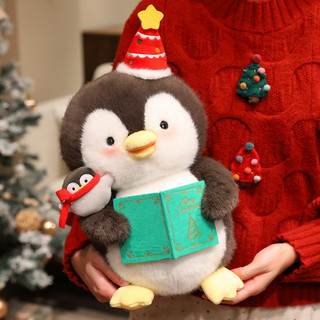 PLUS✨Chất lượng tốt✨Giáng Sinh Mới Sang Trọng Búp Bê Sáng Tạo Apple Ông Già Noel Chim Cánh Cụt Bánh Gừng Người Kết Hợp Đồ Chơi Sang Trọng Vui Vẻ Trang Trí Giáng Sinh Mặt Dây Chuyền Búp Bê Đồ Chơi Trẻ Em Quà Tặng