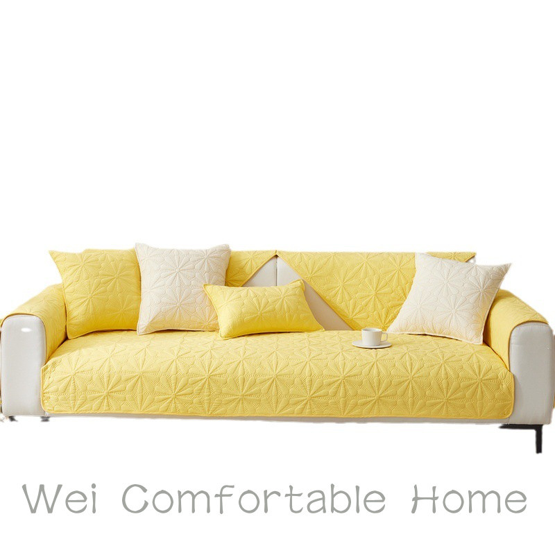 Bốn Mùa Đa Năng Sofa Đệm Phòng Khách Chống Trơn Trượt Sofa Bao Vải Tựa Lưng Khăn