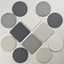 LAKAM Diatomite Coaster, Thảm chịu nhiệt chống trượt khô nhanh, Tấm lót cốc dày chịu nhiệt bền bỉ Tấm lót Placemats Trang trí nội thất
