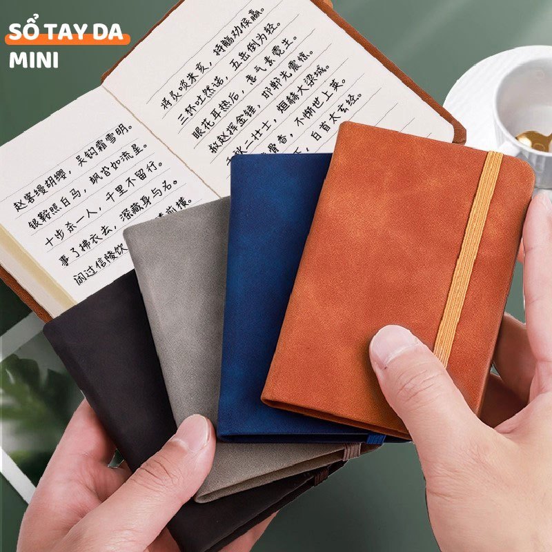 Sổ Tay Học Sinh Mini A7 – Vở Kẻ Ngang Rõ Ràng, Bìa Da PU Bền Chắc, Dễ Sử Dụng Và Mang Theo