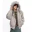 Áo khoác cotton phong cách Nhật Bản, có cổ lông và thiết kế độc đáo từ TIANLESIWEI