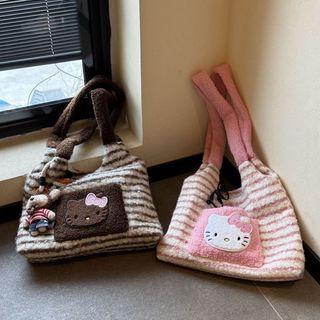 Túi xách nữ một vai Teddy Furry bán chạy mùa thu đông 2025 Tote dung tích lớn