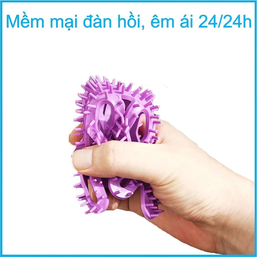 Lót mũ nón bảo hiểm Silicon Massage chống xẹp tóc, thông thoáng, chăm sóc bảo vệ da đầu - FE123