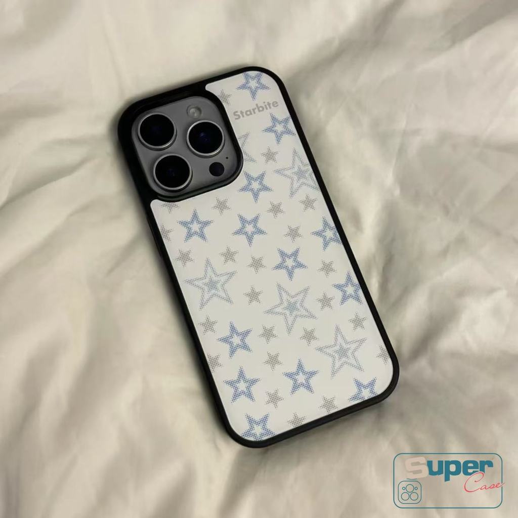 Ốp Lưng Tương Thích Cho iPhone 13 16 15 11 17 12 14 Pro Max Air 16 15 14 Plus Thời Trang Dễ Thương Ngôi Sao Thoáng Mát Chấm Bi Sọc Sang Trọng Acrylic Cover