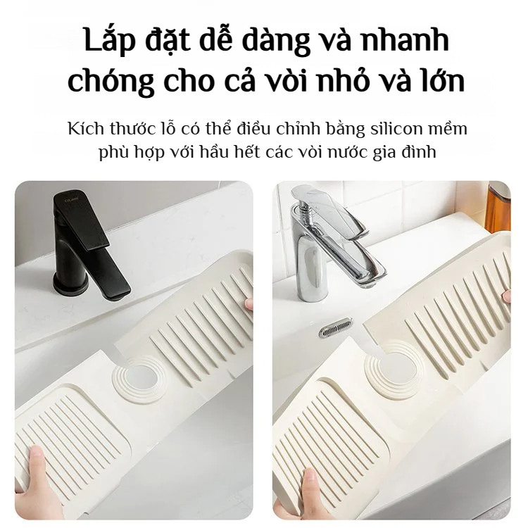 Thảm thoát nước vòi nước bằng silicon/thảm thoát nước chống bắn/thảm lưu trữ bồn rửa/thảm chống trượt nhà bếp