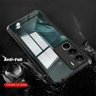 Ốp Giáp Chống Sốc Acrylic Trong Suốt Cho Realme C71 4G TPU Mềm Khung Bảo Vệ Trên RealmeC71 Realmi C71 C 71 71 71C 4G