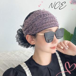 Mũ Turban NCE, Khăn trùm đầu thanh lịch mùa hè, Mũ che tóc ren thoáng khí thời trang dành cho nữ