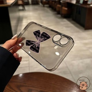 Dành Cho Xiaomi 14 Civi 5 4 Pro 3 2 1S Mix 4 Poco X7 X6 F7 F6 F5 F2 M4 M3 Pro Ultra X4 NFC X3 GT X2 F4 F3 5G Vỏ Điện Thoại Phong Cách Hàn Quốc Kẻ Sọc Nơ Trong Suốt Vỏ bọc