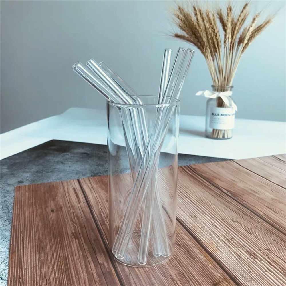 Ống Hút Thủy Tinh Borosilicate Nhiều Màu – Bảo Vệ Môi Trường Mỗi Ngày Uống Cafe, Sinh Tố, Trà Sữa