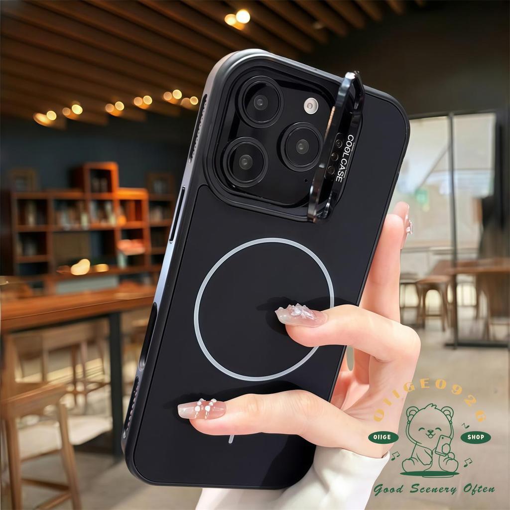 【 Ốp lưng iPhone17 】 Vỏ điện thoại từ tính hình dạng lỏng màu cam iphone17 Pro Max 16 15 14 13 12 cho vỏ iPhone Vỏ mềm silicon TPU chống sốc