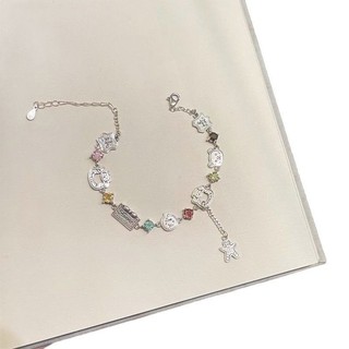 Mùa Thu Đông Giáng Sinh Nhiều Màu Sắc Zircon Bánh Gừng Người Gấu Vòng Tay Nữ