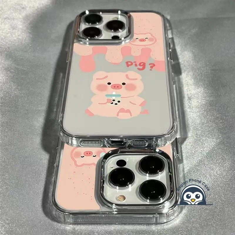 Ốp Điện Thoại Lợn Hồng Dễ Thương Cho Honor 400 300 Pro Ultra 200 Smart 100 90 Lite 80 70 60 50 Pro Plus 60 50 SE Magic 8 7 6 Pro 5 4 Lite Kem Hoạt Hình Dòng Chó Con Vỏ Mềm Bao da