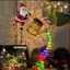 Giáng Sinh Năng Lượng Mặt Trời Ông Già Noel Tưới Cây Có Thể Đèn Nhiều Màu / Trắng Ấm Kim Loại Vintage Trang Trí Sân Vườn Ngoài Trời Đèn Ấm Siêu Tốc Năng Lượng Mặt Trời Cho Đường Sân Quà Tặng Giáng Sinh (RGB)
