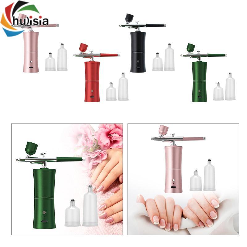 Bộ dụng cụ Airbrush phun sơn cầm tay tự động trang điểm móng tay Airbrush với vòi phun 0,33mm