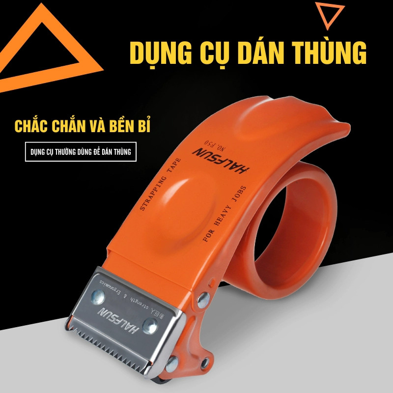 Dao Cắt Băng Keo Cầm Tay – Dụng Cụ Đóng Gói Đa Năng Răng Sắt Sắc Bén, Máy Cắt Băng Dính Tự Động Tiện Lợi Giá Rẻ