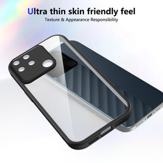Dành Cho Realme Narzo 50A 4G Ốp điện thoại Cứng Aryclic Trong Suốt Khung Silicon Mềm Chống Rơi Mỏng Bao