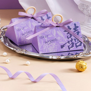 5 / 10 Chiếc Đính Hôn Cưới Hộp Kẹo Phong Cách Trung Hoa Cầm Tay Túi Quà Tặng Cho Cô Dâu Ngọt Bao Bì