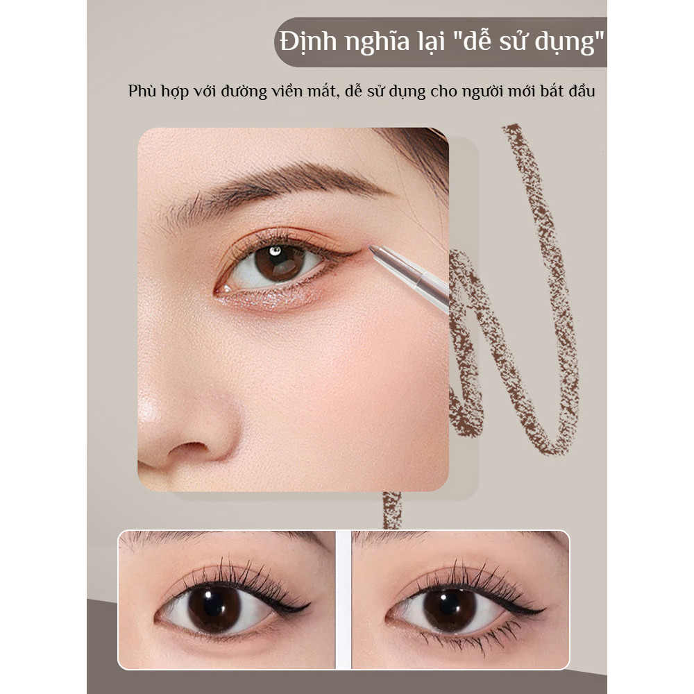 🔥Giá sốc🔥Bút kẻ mắt dạng gel mịn mượt / Bút kẻ mắt dạng gel chống thấm nước và mồ hôi lâu trôi/bút kẻ mắt