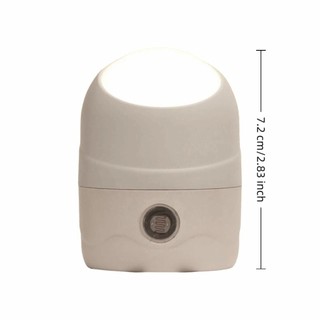 Đèn ngủ LED FURNICLICK, Cảm biến bảo vệ mắt kích hoạt cảm biến Đèn ngủ, Tiết kiệm năng lượng Mini 360° Xoay đèn đầu giường Mini cắm vào hành lang